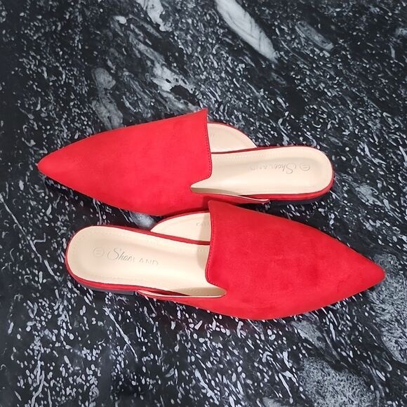 BRAND NEW SHOE LAND CALLY MULES CLOSED POINTED TOE BACKLESS SLIP-ON SLI… - Picture 6 of 15